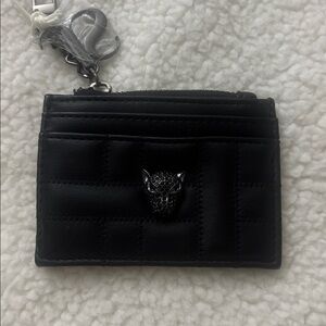 Jessica Simpson Quilted Black Card Holder